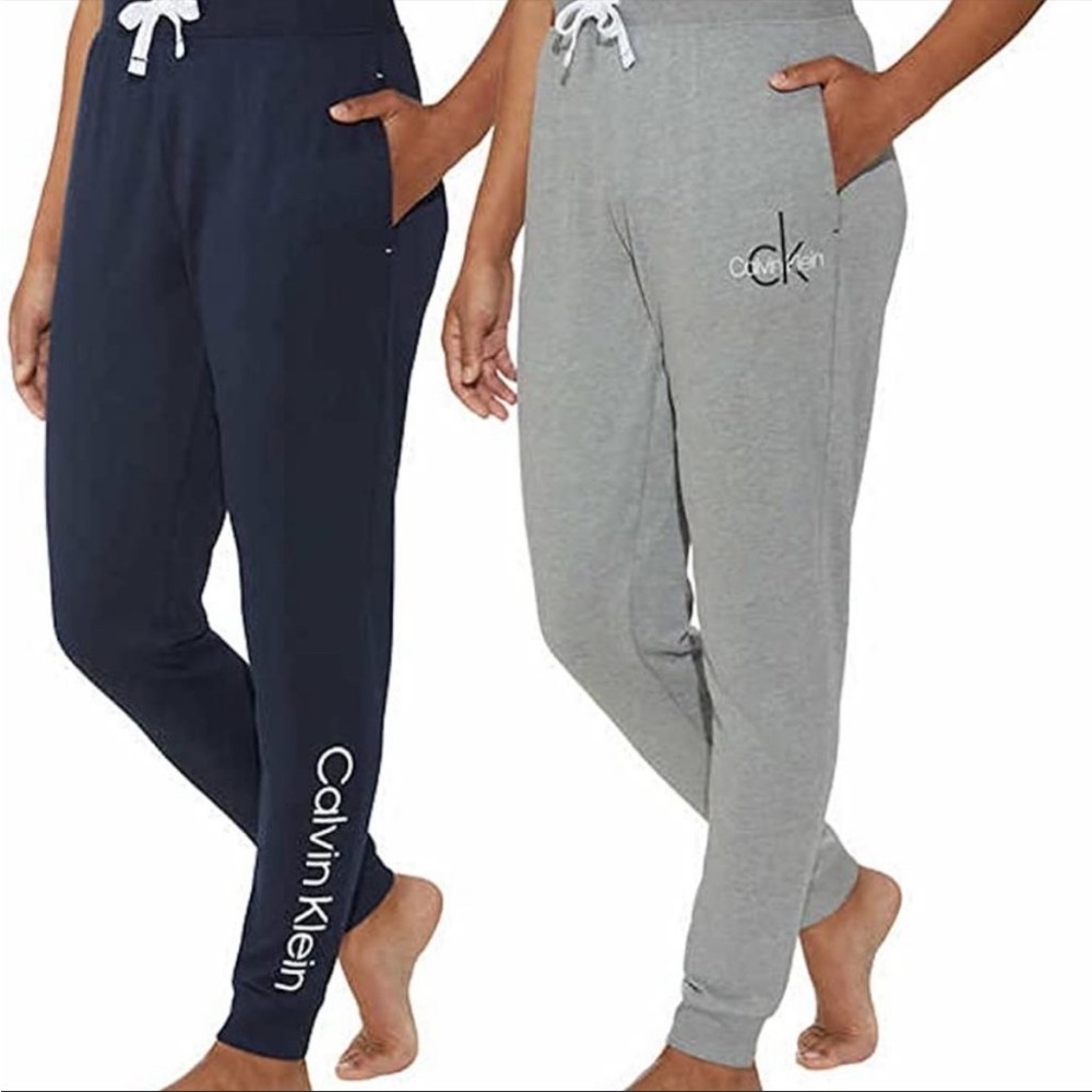 Calvin Klein 2-Pk Jogger Lounge Pants 
Black and Grey NWT